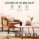 Waterless Essential Oil Diffuser, Battery Powered Mini Scent Air Machine, Aromatherapy Mist Diffuser for Home Room Car Office (Black Aluminum Alloy)