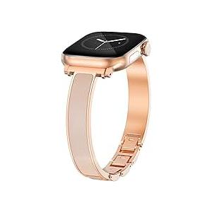 WINGLE Slim Watch Bands for Apple Watch Band Women 6 Inch Series 11 10 SE 3/2/1 Jewelry Dressy Bracelet Thin Metal Strap Designer Luxury Bangle for iWatch 9/8/7/6/5/4/3/2/1