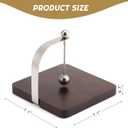 Napkin Holder, Wood Square for Table Dispenser with Weighted Arm, Perfect for Kitchen, Office, Restaurant,Home Dcor, Cafe, Warming Gift