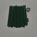 MAXPACE 125pcs Garden Stakes Kit: Includes 40 Sets of Fiberglass Plant Sticks Supports & Accessories for DIY 4ft, 5ft, 6ft, 7ft Stakes for Tomato, Vegetables, Indoor & Outdoor Gardening Supplies