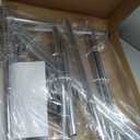 Simple Houseware Supreme Commercial Grade Clothing Garment Rack, Holds Up to 250 lbs, 50 to 75 Inches Extendable Rod, Chrome (Large)