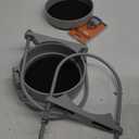 Steel Security Upgraded Conduit Carrier Kit Fit 6 Inch PVC Pipe for Providing Extra Storage on Truck Rack (PVC Pipe Not Included) (Grey)