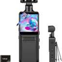 Fenpos 128G 4K Body Clip Camera with Audio and Video Recording FHD Mini Handheld Body Worn Cam Portable Small Personal Camcorder Sport Action Outdoor Video Recorder