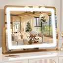 Vanity Mirror with Lights 22"x17", LED Lighted Makeup Mirror, Magnifying
