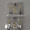 TJOY 6 Pack E26 Base Vintage LED Edison Light Bulbs, 60W Equivalent Dimmable, 4000K Natural White, 8W ST58 LED Filament Bulbs, 800Lumens, CRI80+, Antique Glass Style for Home, Bedroom, Farmhouse