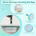 Dirt Bag Electrical Drilling Catcher Bag for Magnetic Metal Shavings, Non-Conductive Electrical Safety Drilling Tool Bag, Silicone Bags for Capturing Debris (6.1)