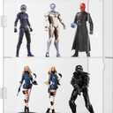 Clear Acrylic Action Figure Display Case,Wall Mounted or Desktop Dustproof Display Cases for Collectibles (2 tiers)