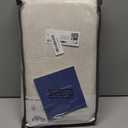 100% Blackout Shield Linen Blackout Curtains for Bedroom 108 Inches Long, Back Tab/Rod Pocket Living Room Drapes, Thermal Insulated Blackout Curtains 2 Panels Set, 50" W x 108" L,Cream