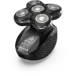 Remington XR7000 Balder Pro Rotary Shaver Rechargeable Waterproof Electric Razor for Men Cordless Lithium Power 5 Dual Track Flexing Heads and Pop-Up Trimmer Black