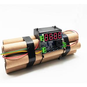 Movie Props Alarm Clock Countdown Ticking time Machine Kit with Buzzer