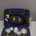 Orion Motor Tech Hydraulic Pressure Test Kit with 3 Gauges 3500 5500 9000 psi, 8 Test Couplings, Quick Connector, & 3 Test Hoses, Hydraulic Gauge Kit for Excavator Construction Machinery