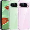 TORRAS Diamond Clear Designed for Google Pixel 9 Pro Case/Pixel 9 Case, Non-Yellowing [16Ft Military Grade Drop Tested] Translucent Slim Protective Anti-Scratch Phone Case for Pixel 9/9 Pro, Clear