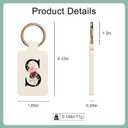 Letter A-Z Strong Magnetic Purse Holder Stylish Floral Design Handbag Hanger for Women Suitable for Table Tops Metal Wall Door Hinge Frame Shopping Cart Valentine's Day Gift Bag Charms