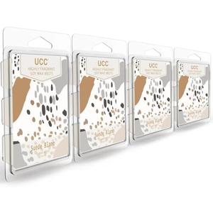 UCC Plant Based Natural Wax Melts, Strong Fragrance, Long Lasting Premium Soy Scented Melts Cubes, Wax Melts Tarts, Colored Wax Melt - 12Pack
