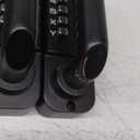 Upgrade Double Sided Keypad Door Lock with Adjustable Deadlatch 2-3/8'' and 2-3/4'', Double Sided Keyless Door Lock with Handle, Double Sided Gate Lock for Outdoor (Black)