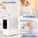 LEVOIT Humidifiers for Bedroom Home, Smart Warm and Cool Mist Air Humidifier for Large Room, Auto Customized Humidity, Fast Symptom Relief, Easy Top Fill, Essential Oil, Quiet, OasisMist4.5L, White