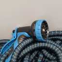 150 ft Expandable Garden Hose - Kink Free Flexible Water Hose 150ft with 10 Pattern Spray Nozzle, 3/4 Solid Brass Connectors, Retractable Latex Core - Lightweight Expanding Hose