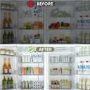 BALEINE Clear Plastic Storage Bins, Pantry Organization, BPA Free Stackable Refrigerator Organizers and Storage with Handles for Kitchen Fridge Cabinet Bathroom (8PK, 9.5x5.5x4.5)