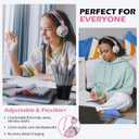 AILIHEN C8 Wired Headphones with Mic & Volume Control - Noise Isolating On-Ear Headphones for Girls School, Plug in Corded 3.5mm Headsets for Chromebook Laptop Computer PC Tablets Travel (Rose Gold)