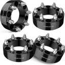 EVIL ENERGY 6x5.5 Wheel Spacers 2 inch Compatible with Tacoma 1995-2023, 6x139.7 mm 6 Lugs 108 mm Hub Bore M12x1.5 Studs Black, Not Hubcentric