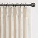 Pinch Pleated Linen Curtains 96 Inches Long for Living Room Bedroom, Light Filtering Boho Window Drape 96 inch 2 Panels Burgs with Hooks&Rings 8ft Cream Birch Sliding Glass Door Sheer Curtain Decor (40"W x 96"L (Pack of 2))