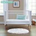 Sealy Baby Butterfly Crib Mattress plus Toddler Bed Fit, Premium American Foam, Washable Easy to Clean Zip Off Cover, GREENGUARD Gold Certified, Safety & Quality Tested, Made in USA, 52"X28" - Stripes