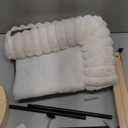 Cloud-Soft Cat Window Sill Perch with Zipper Designed Cushioned Bed, Supportive Cat Window Seat with Premium Solid Wood & Sturdy Metal Frame, Pet Hammock Bed for Large Cats (Large, White) (Large(24.4''x15''))