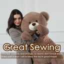 Tezituor Big Teddy Bear,52'' Giant Stuffed Animal Plush Toys for Adults Children,Girlfriend Soft Life Size Bears Plushie Gifts for Valentine, Christmas, Birthday,Baby Shower Decoration