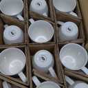 BTaT- White Coffee Mugs, Set of 12, 12oz, Coffee Mug Set, Christmas Coffee Mugs, Hot Chocolate Mugs, Ceramic Mugs, Large Mugs for Coffee, Set of Mugs, Hot Cocoa Mugs, Mug Sets, Coffee Mug Ceramic Set