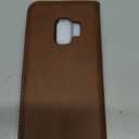 SUANPOT for Galaxy S9 Wallet Case - RFID Blocking Leather, Credit Card Holder, Flip Folio, Shockproof Cover, 5.8" - Light Brown