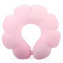 Sexysamba Flower Travel Neck Pillows for Airplanes Breathable Cotton U-Shaped Neck Pillow for Kids & Adults Head Neck Chin Support Rest Pillow for Traveling, Car, Train, Bus, Recline, Home, Office, Pink