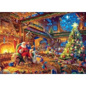 1000 Piece Cardboard Jigsaw Puzzles, Beautiful Christmas Puzzle - Every Piece Unique, Softclick Technology for 27x20 Inch