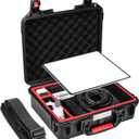 Waterproof Hard Case Kit for Starlink Mini Accessories,Travel Carrying Case for StarlinkMini Dish,Compatible with Pipe Adapter,Kickstand,Tripod Adapter,Power Supply,Cable and Other Accessories