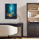 2 x OTOSTAR Jesus and Lamb Canvas Wall Art Jesus Running After Lost Lamb Wall Art Canvas Prints for Prayer Room Baptism Serenity Prayer Church Decor - 12 x 16 Inch