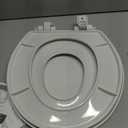 Little2Big Toilet Seat with Built-In Potty Training Seat, Slow Close, Durable Plastic, Made in USA, ROUND, White