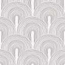 VEELIKE Boho Arcs Geometric Wallpaper Peel and Stick Scandinavian Style Art Deco Wallpaper for Bedroom Bathroom Accent Wall 17.7''x118'' Removable Prepasted Geometric Contact Paper for Walls Shelves