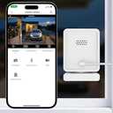 AishangTaoGou Window Camera, 3MP 2K Indoor Cameras for Home Security with Mounting Sticker,AI Color Night Vision, Person & Motion Detection,Support 2.4GHz & 5GHz WiFi