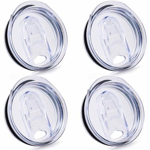 4 Pcs Replacement Lids for 20 oz Flat Bottomed Straight Body Tumblers with Inner Mouth about 2.76inch, Replacement Skinny Cup Lids for Water, Coffee or Tea on Travel, Work Hour and Daily Life