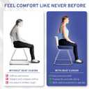 ComfySure Extra Large Wheelchair Seat Cushion - Firm Memory Foam Chair Pad for Wheelchair, Recliner, Office, Car & Bariatric Overweight Users 19x17x3