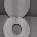 Mayfair NextStep2 Slow-Close Toilet Seat with Built-In Toddler Potty Training Seat, Removable, White, Round