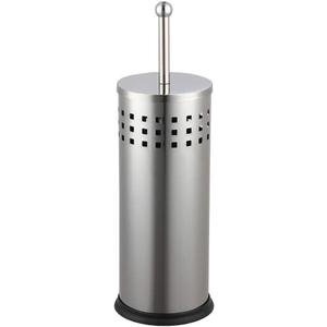 Brushed Metal Toilet Plunger & Holder, By Home Basics | Bathroom Apartment Essentials | Toilet Plunger Hideaway | Bathroom Plunger, Toilet Plungers For Bathroom
