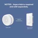 Aqara Smart Light Switch (with Neutral, Single Rocker), Requires AQARA HUB, Zigbee Switch, Remote Control and Set Timer for Home Automation, Compatible with Apple HomeKit, Alexa, Google Assistant