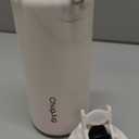 Insulated Water Bottle 32 oz with Strap, Leak-Proof Stainless Steel Water Bottle with Flip Straw & Spout Lid, BPA-Free, Reusable Cute Metal Water Bottles for Women & Girls, Keeps Drinks Cold (Creamy Chill)