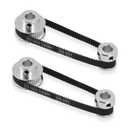 Zeberoxyz 2PCS Set GT2 Synchronous Wheel 20&36 Teeth 8mm Bore Aluminum Timing Pulleys with 2PCS Length 200mm Width 6mm Belt (20-36T-8B-6)