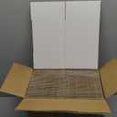 Calenzana 6x6x6 Inches Shipping Boxes Set of 40, White Corrugated Cardboard Box for Packing Mailing Small Business