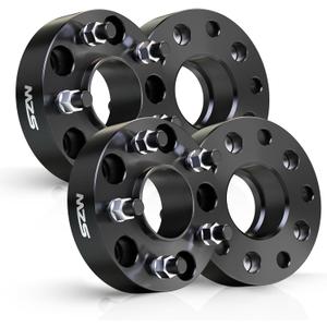 MZS 5X5 Wheel Spacers, 1.5" Thick 5x127 Wheel Adapters 71.5mm Hub Bore with M14x1.5 Studs Compatible with 2018-2025 Wrangler JL / 2011-2025 Grand Cherokee / 11-25 Durango / 2020-2025 Gladiator JT
