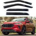 KPY Window Visor Compatible with Ford Escape 2020-2025, 4PC Rain Guard Side Window Vent Deflectors Tape-On Mugen Style, 2020 2021 2022 2023 2024 2025