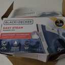BLACK+DECKER Easy Steam Compact Iron for Clothes, Automatic Shutoff, Nonstick Plate, Light Weight, 1200 Watts (Standard)