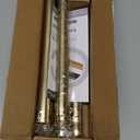 YNL Shower Curtain Rod 34-82 Inches (2.8-6.8ft) Adjustable Spring Shower Rod No Drilling, Non-Slip, Never Rust, Stainless Steel, Suitable for Bathroom Window Living room, Gold