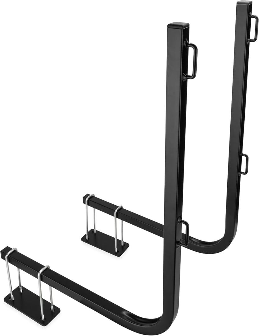 Camco Rhino RV Bumper Mount Tote Tank Holder - Crafted of Powder-Coated Steel & Features Heavy-Duty Straps - Fits Both 4" & 4-1/2" Bumpers (39010)
